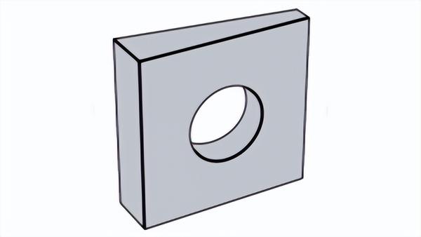 Square bevel washer