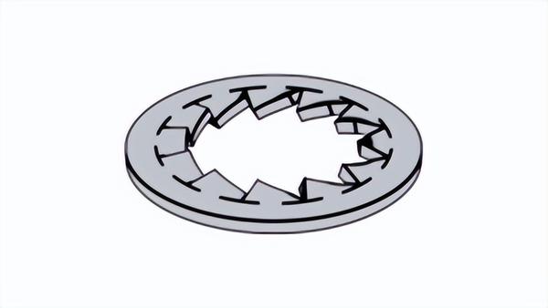 Internal serrated locking washer